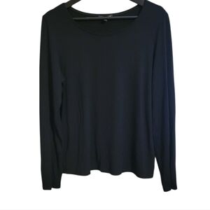 Eileen Fisher Black Long Sleeve Shirt